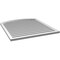 Ekena Millwork Arch Top Surface Mount PVC Gable Vent: Non-Functional, w/2"W x 1-1/2"P Brickmould Frame, 38"W x 40"H GVPAR38X4002SN - alternate 3